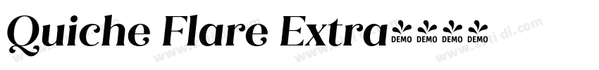 Quiche Flare Extra字体转换